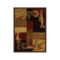 Home Dynamix 1 ft. 9 in. x 6 ft. 9 in. Catalina Pierre Runner Area Rug Brown & Red 769924409398